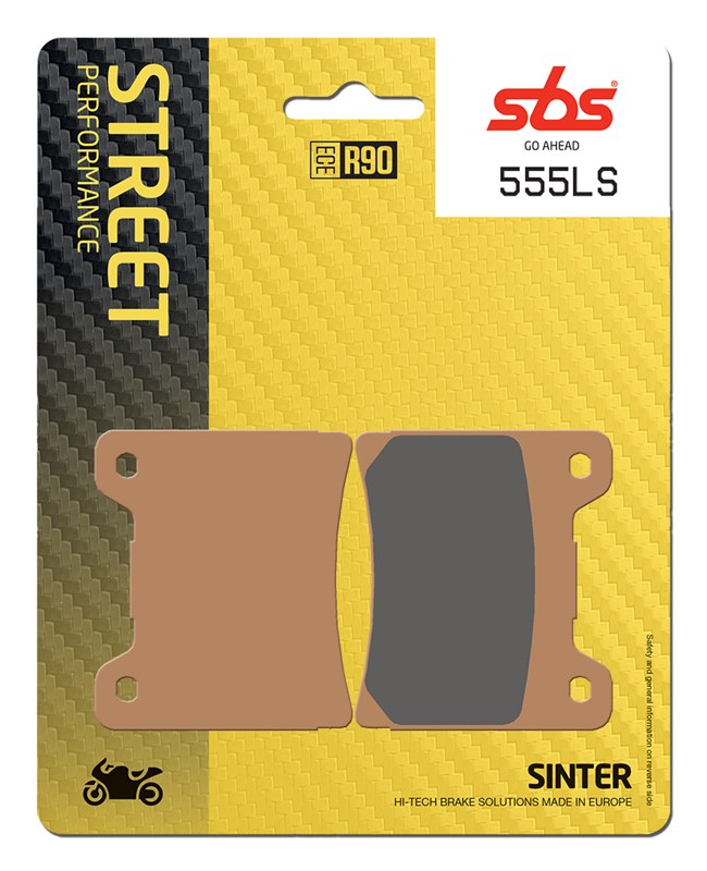 SBS brake pads KH88 street performance (excel) sinteredcolour gold (555LS)